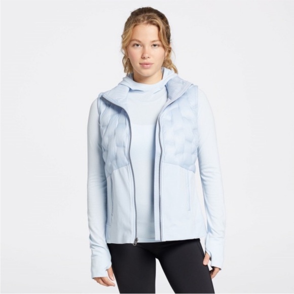 CALIA by Carrie Underwood Jackets & Blazers - CALIA by Carrie Underwood Light Blue Quilted Vest